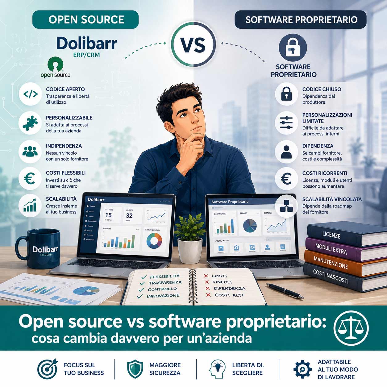 software open source vs proprietario